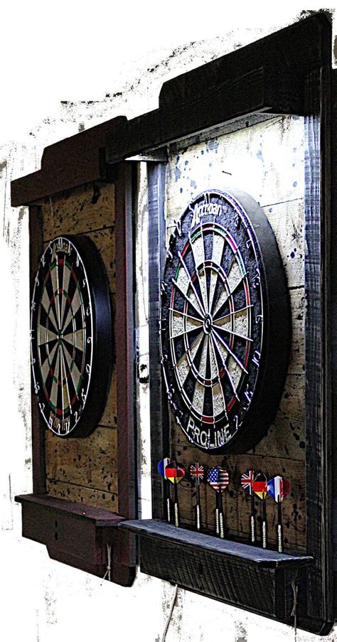 Dartboard Cabinet LED Lights Laser Line Wi-fi Voice/app Controlled Play ...