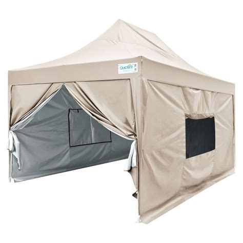 Quictent Privacy 10x15 EZ Pop Up Canopy Party Tent Gazebo with 4 ...