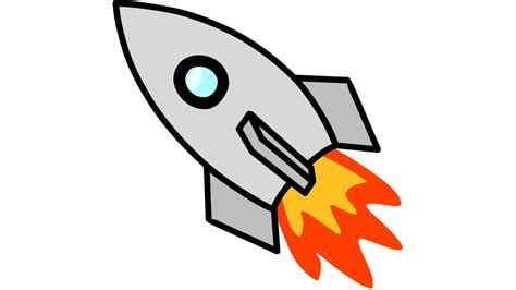 how to draw a rocket ship step by step - simple drawing - YouTube