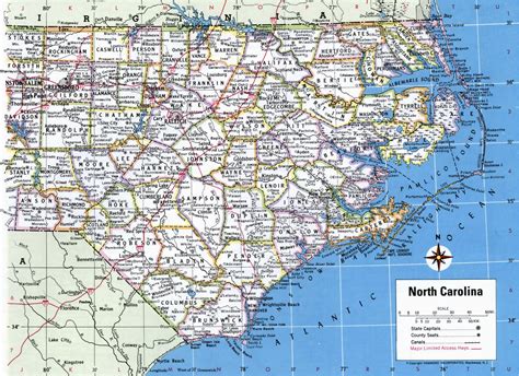 Road Map Of Eastern North Carolina : Map Of Tennessee And North ...