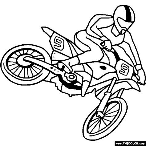 Motocross Bike Coloring Page | Color Motocross | Cross coloring page ...