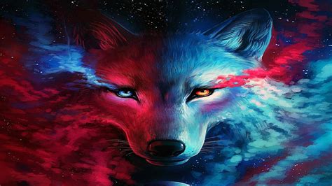 Cute Galaxy Wolf Wallpapers - Top Free Cute Galaxy Wolf Backgrounds ...