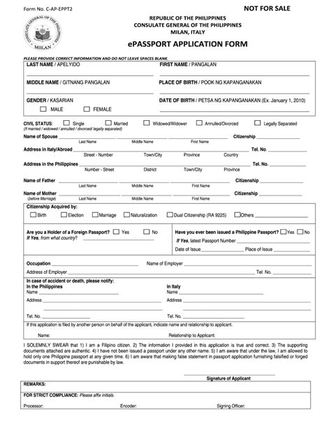 Printable Philippine Passport Renewal Form Pdf - Printable Form ...