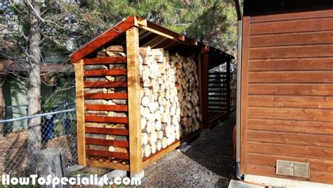 DIY 2 Cord Wood Shed | HowToSpecialist - How to Build, Step by Step DIY ...