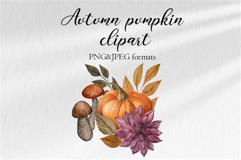 Autumn Pumpkin Clipart Graphic by nadia91esperansa · Creative Fabrica