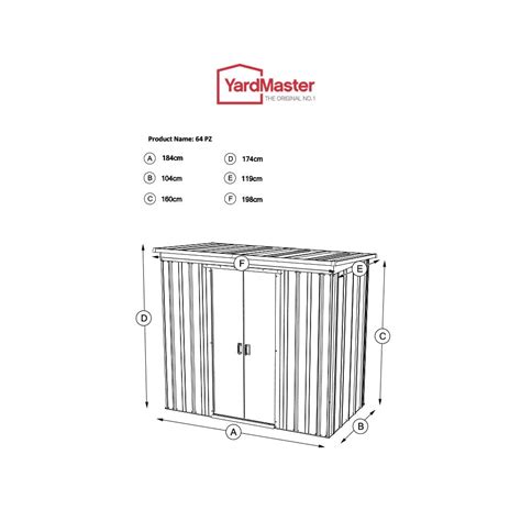 Yardmaster 6′ x 4′ Pent Metal Shed – Silver → ShedMaster UK | Garden ...