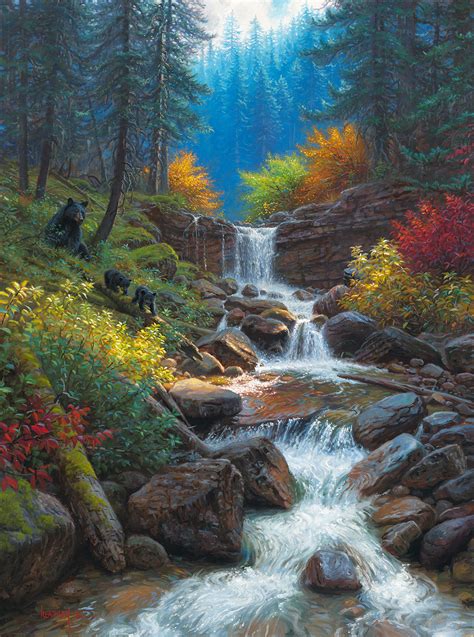 Mountain Cascade by Mark Keathley – Infinity Fine Art