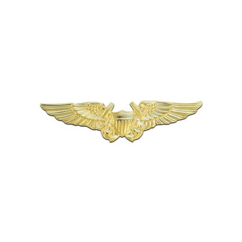 Miniature Naval Flight Officer Wings - Gold Plated - Insignia of the Corps