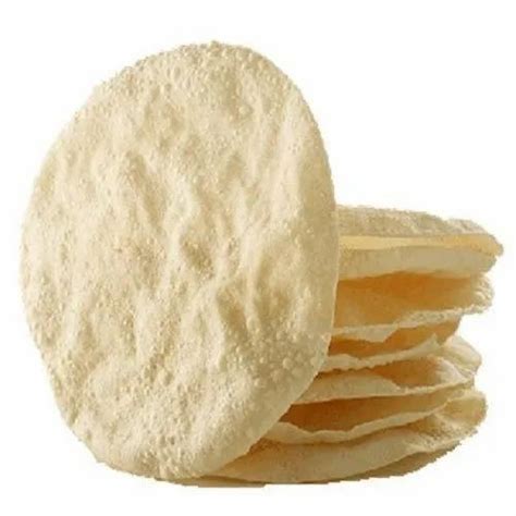 Salty Round Plain Appalam Papad, Size: 4 Inch,6 Inch at best price in ...