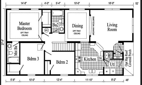 16 Wide Mobile Home Floor Plans - floorplans.click