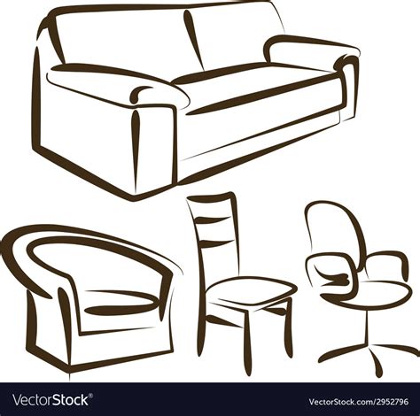 Furniture Royalty Free Vector Image - VectorStock