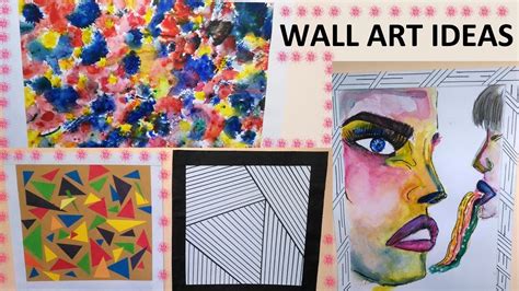 DIY: Creative Wall Art Ideas || 4 Easy To Do Wall Art Ideas