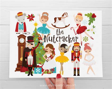 Nutcracker Red Clipart - Premium Design by MyClipArtStore