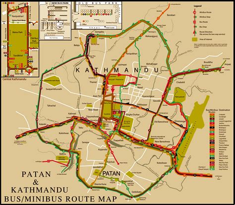 Kathmandu Maps: Tourist Attractions, City Map, Transportation Map