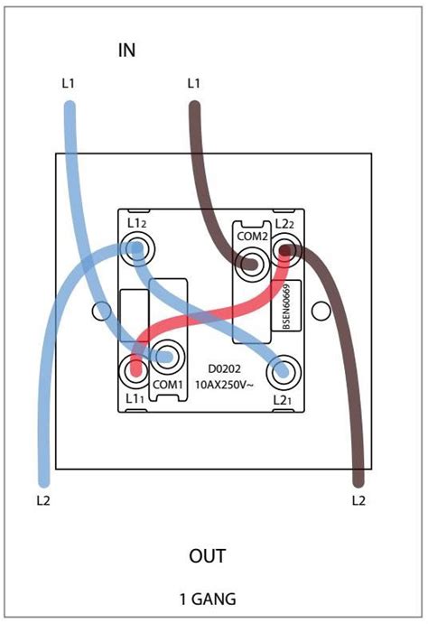 Diagram Wiring Two Gang Light Switch