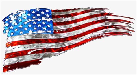 Tattered American Flag Png Picture Transparent Library - Transparent ...