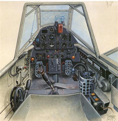 Кабина пилота Bf-109 E-4/B. | Cockpit, Wwii aircraft, Messerschmitt