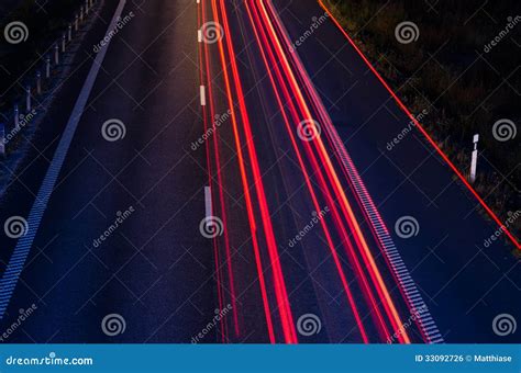 Highway at night stock photo. Image of beltway, automobile - 33092726