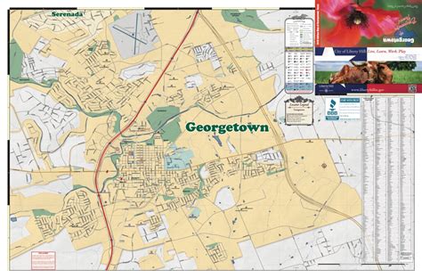 Georgetown Texas Map | Wells Printable Map