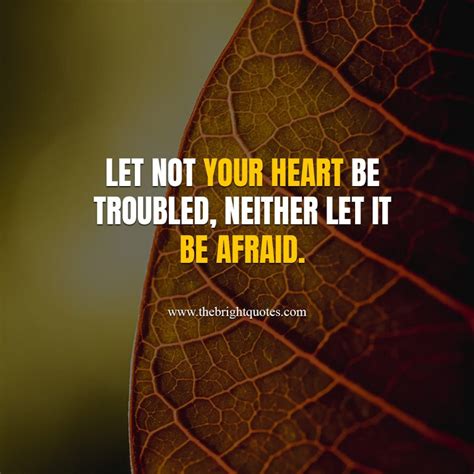 Let not your heart be troubled - The Bright Quotes