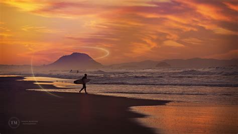 Sunset Surfer - Papamoa Beach, NZ — Tarsha Mehrtens Photography