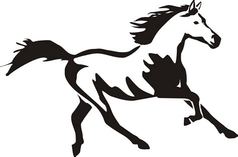 Running Horse Silhouette Decal 6" X 4" | Horse silhouette, Horse clip ...