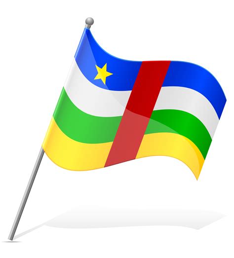 flag of Central African Republic vector illustration 510984 Vector Art ...