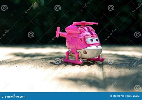 Pink Helicopter on the Floor Stock Photo - Image of black, bamboo ...