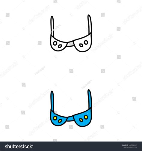 Cartoon Drawing Bra Stock Vector (Royalty Free) 1446644123 | Shutterstock