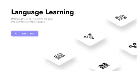 Language Learning Icon, Icons ft. icon & education - Envato Elements