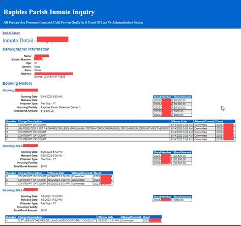 Rapides Parish Detention Center II Roster Lookup, LA, Inmate Search