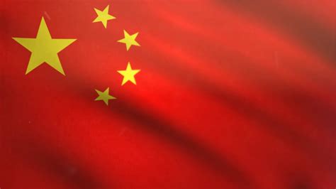 Chinese Flag Waving