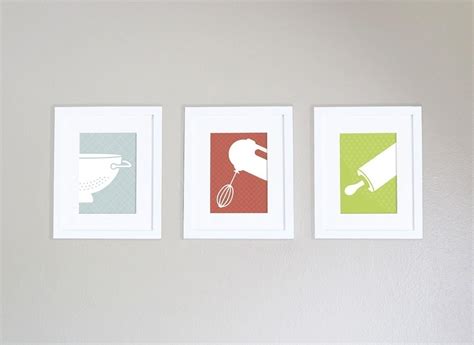 Modern Kitchen Art Prints Set of 3