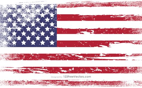 Vector Distressed American Flag at Vectorified.com | Collection of ...