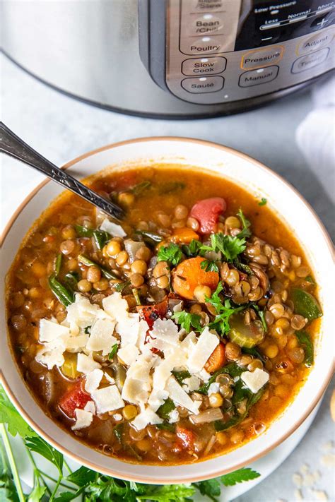 Instant Pot Lentil Soup - Easy, Healthy & Delicious Instant Pot Soup ...