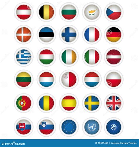 Flags Icons Of The All Member States Of The EU , E Royalty Free Stock ...