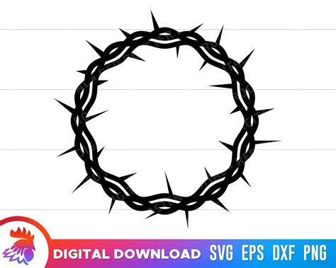 Crown of Thorns SVG Crown of Thorns Cut File Jesus Crown of - Etsy