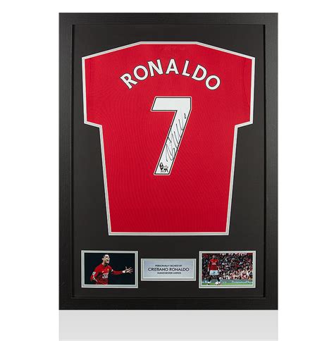 Framed Cristiano Ronaldo Signed Manchester United Shirt - Number 7 ...