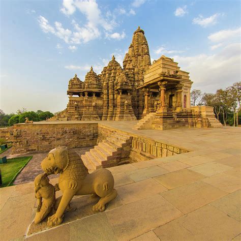 India Hindu Temples At Khajuraho Photograph by Ralph H. Bendjebar