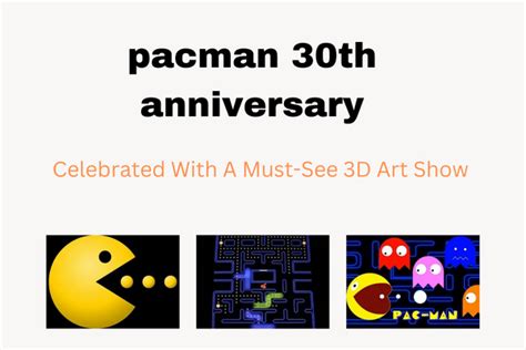 Pacman 30th Anniversary: Celebrate 3D Art Show - Emu Articles