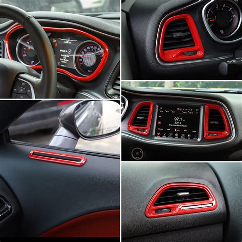 Full Kit Interior Accessories for Dodge Challenger 15+ Center Control ...