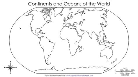 CONTINENTS AND OCEANS QUIZ Diagram | Quizlet