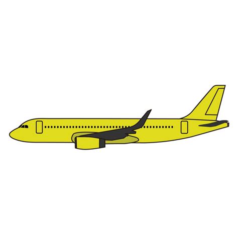 airplane side view 5198352 Vector Art at Vecteezy