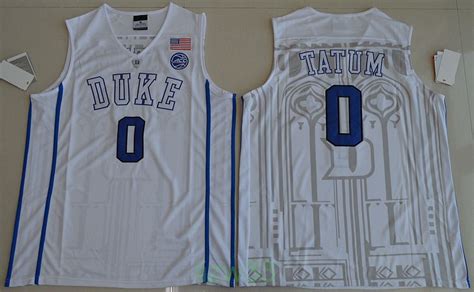 2019 2017 NCAA Duke Jersey #0 Jayson Tatum #1 Harry Giles Jersey 100% ...