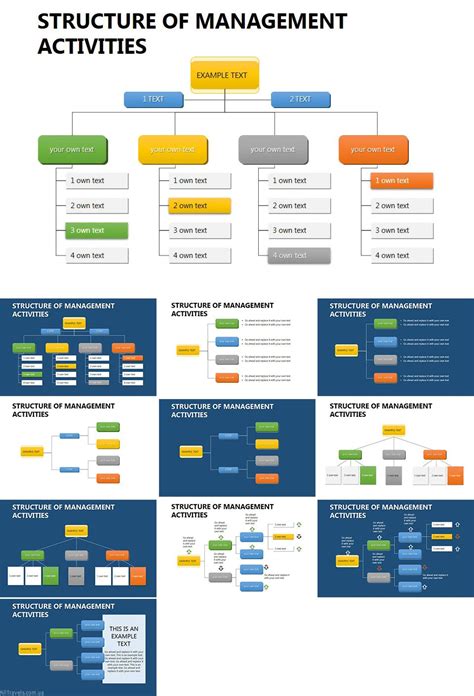 Project Organizational Structure PowerPoint Charts Template ...