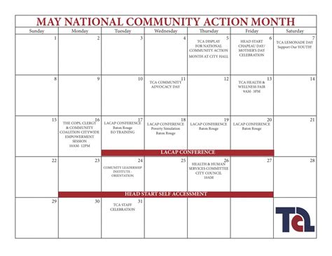 TCA CALENDAR2 | Total Community Action