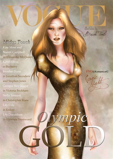 Kate Moss Vogue Cover by BasakTinli on DeviantArt