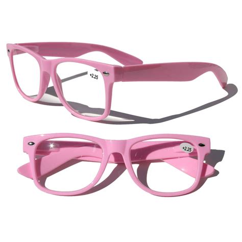 2 Pairs Colorful Reading Glasses - Comfortable Stylish Simple Readers ...