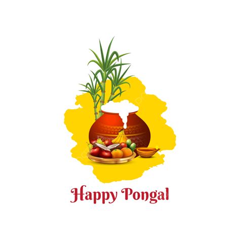 Happy Pongal Pot Vector Design, Pongal, Pongal Pot, Happy Pongal Day ...