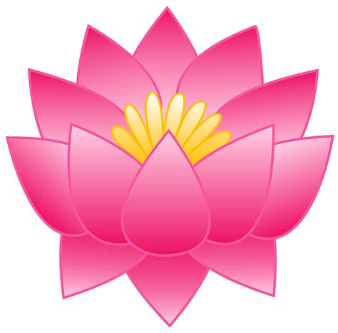 Pink Lotus Flower - Free Clip Art